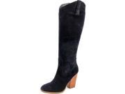 Crown Vintage Magyie Women US 7 Black Knee High Boot