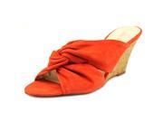 Nine West Kessie Women US 8 Orange Wedge Heel