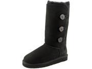 Ugg Australia Bailey Button Triplet Youth US 1 Black Winter Boot UK 13