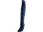 Charles By Charles D Premium Women US 8.5 Blue Over the Knee Boot