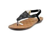 Patrizia By Spring S Aliani Women US 10.5 Black Thong Sandal