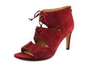Franco Sarto Shawnee Women US 8 Red Peep Toe Heels