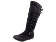 Rampage Cyrene Women US 6.5 Black Knee High Boot