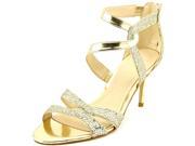 Marc Fisher Lexcie 2 Women US 7.5 Gold Sandals