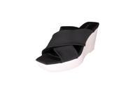 Calvin Klein Shyna Women US 7.5 Black Wedge Sandal