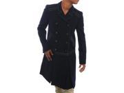 Love Moschino Women Tweed Double Breasted Botton Peacoat Peacoat NVY
