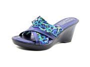 Easy Street Biella Women US 7.5 N S Blue Wedge Sandal
