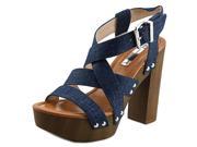 INC International Concepts Camira Women US 6 Blue Platform Sandal