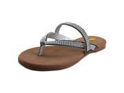 Volatile Gracee Women US 10 Silver Thong Sandal