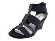 Alfani Mavenn Women US 5.5 Blue Wedge Sandal