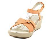 Easy Spirit Casara Women US 7 Orange Wedge Sandal