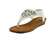 Rampage Parrie Women US 6 White Wedge Sandal
