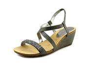 Anne Klein Jasia Women US 8 Gray Wedge Sandal