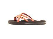 Teva Olowahu Women US 7 Orange Flip Flop Sandal