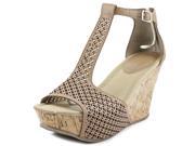 Kenneth Cole Reaction Sole Tan Women US 7 Brown Wedge Sandal