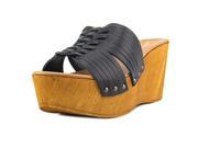 Seychelles Awe Women US 8.5 Black Slides Sandal