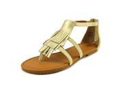 BC Footwear Maltese II Women US 7.5 Gold Gladiator Sandal