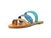BC Footwear Peanut Women US 11 Blue Slides Sandal