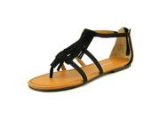 BC Footwear Maltese II Women US 7 Black Gladiator Sandal