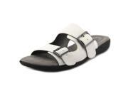 Life Stride Ellway Women US 6.5 White Slides Sandal