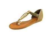 Rampage Decarte Women US 6.5 Brown Thong Sandal