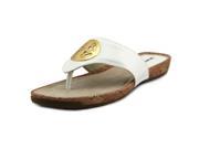Rialto Calista Flat Thong Sandals White 10 M US