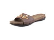 NaturalSoul by Naturalizer Arial Women US 7.5 Brown Slides Sandal
