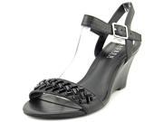 Lauren Ralph Lauren Hessa Women US 8.5 Black Wedge Sandal