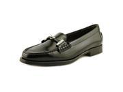 Tod s N. Citta Doppia T Pelle Youth US 3.5 Black Apron Loafer