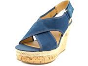 Franco Sarto L Taylor Women US 9.5 Blue Wedge Sandal