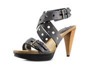 Tod s New Sasha Gomma Sandalo Forature Women US 7.5 Gray Heels