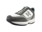 Hogan New Interactive H Flock Etichetta Men US 7.5 Gray Sneakers