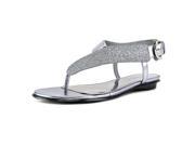 Bandolino Sissa Women US 8.5 Gray Thong Sandal