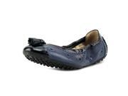 Tod s Ballerina Dee Bucature Nappine Youth US 4.5 Blue Ballet Flats
