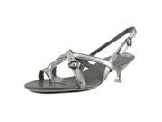 Hogan Ete Cinturino Caviglia Women US 7.5 Silver Sandals