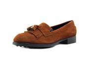 Tod s Mocassino Gomma OE Frangia Nap.Met Women US 6 Brown Moccasins