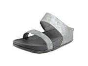 FitFlop Lulu Women US 8 Silver Slides Sandal
