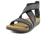 Rockport Romilly Gore Zip Sandal Women US 9.5 Black Gladiator Sandal