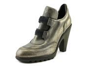 Hogan 172 Modello Elastico Liscio Women US 7 Silver Ankle Boot