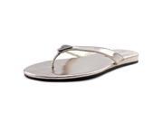 Guess Marquita Women US 9.5 Silver Flip Flop Sandal