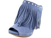 Guess Ara Women US 7.5 Blue Peep Toe Heels