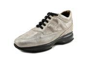 Hogan H222 Allac.Tessuto Women US 7 Silver Tennis Shoe