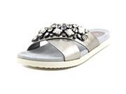 Easy Spirit Marvina Women US 7.5 Silver Slides Sandal