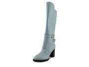 Tod s Cuoio T85 VA Stivale Women US 6 Blue Knee High Boot