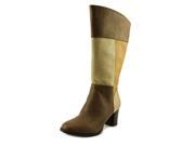 New York Transit Awesome Wide Calf Women US 7 Brown Knee High Boot