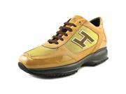 Hogan New Interactive Donna H Flock Women US 9 Gold Fashion Sneakers