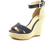 Vince Camuto Maurita Women US 8 Blue Wedge Sandal