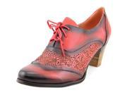 L Artiste by Spring Agila Women US 5.5 Red Wingtip Oxford
