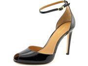Calvin Klein Sirena Women US 8 Black Peep Toe Heels