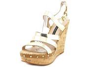 French Connection Deon Women US 10 Gold Wedge Sandal